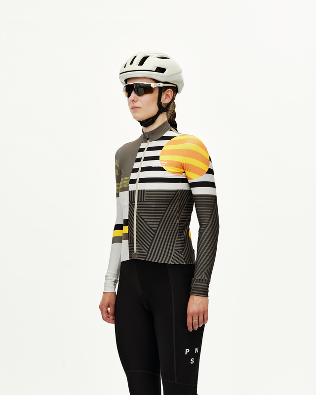 Pas Normal Studios Womens Mechanism XS Long Sleeve Jersey - AOP Int. Sand 