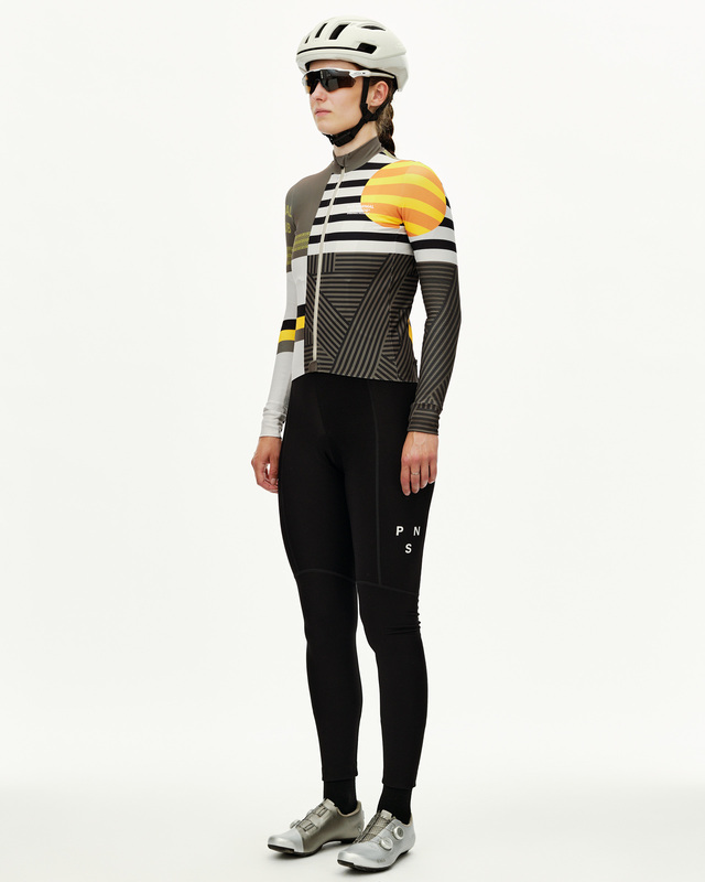 Pas Normal Studios Womens Mechanism XS Long Sleeve Jersey - AOP Int. Sand 