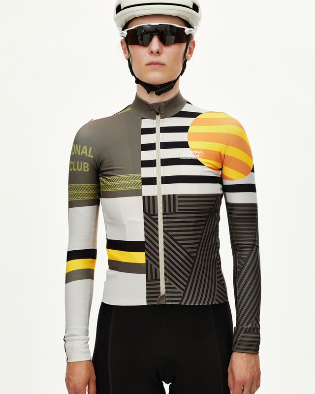 Pas Normal Studios Womens Mechanism XS Long Sleeve Jersey - AOP Int. Sand 