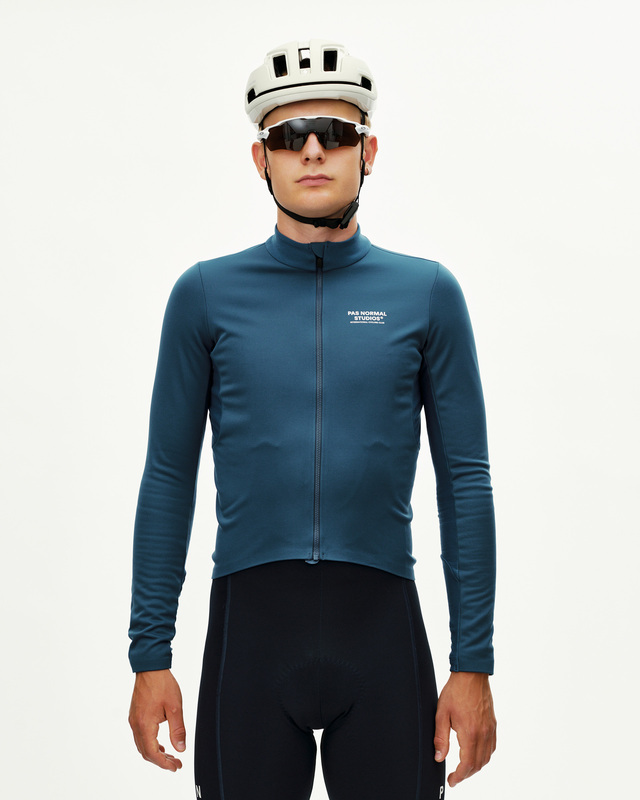 Pas Normal Studios Mechanism Thermal M Long Sleeve Jersey 2.0 - Denim Blue 