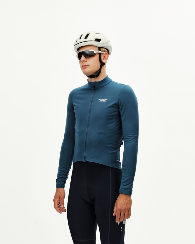 Pas Normal Studios Mechanism Thermal M Long Sleeve Jersey 2.0 - Denim Blue 