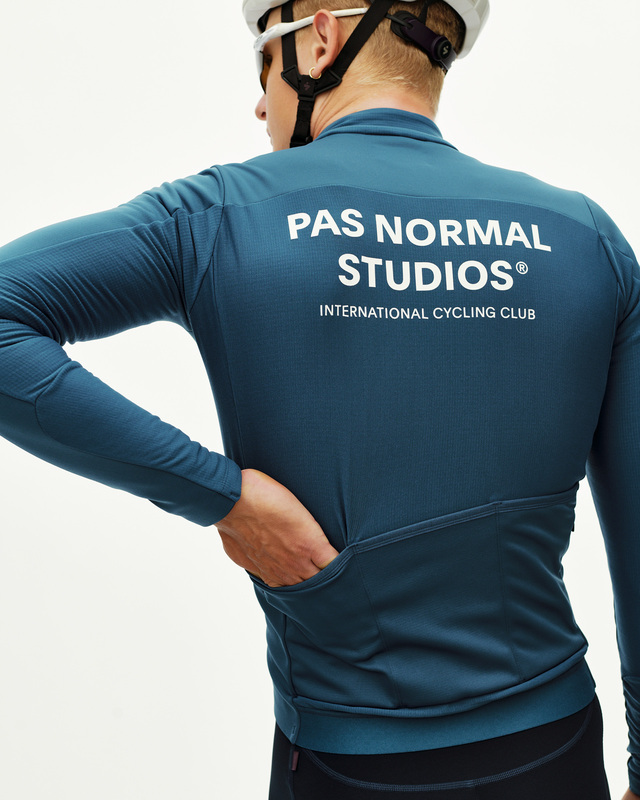 Pas Normal Studios Mechanism Thermal M Long Sleeve Jersey 2.0 - Denim Blue 