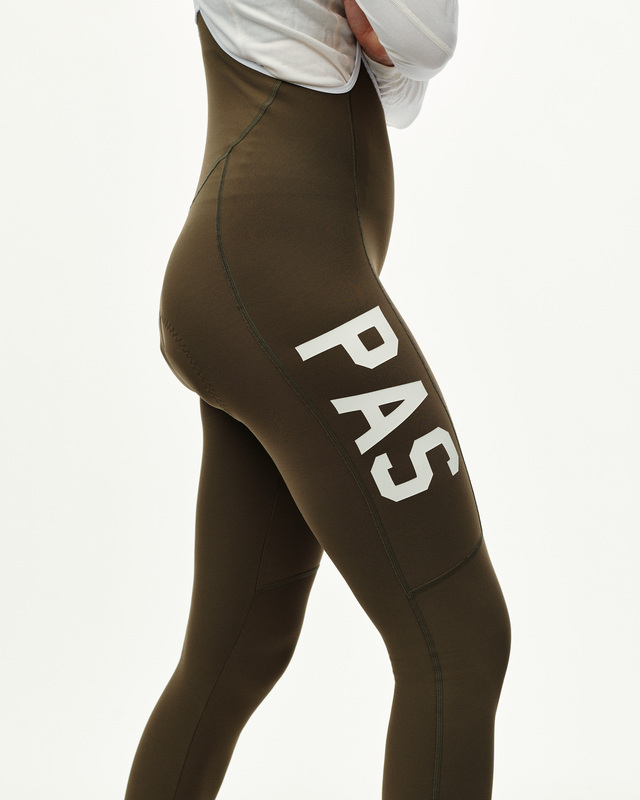Pas Normal Studios Womens PAS S Mechanism Thermal Long Bibs - Dark Earth 