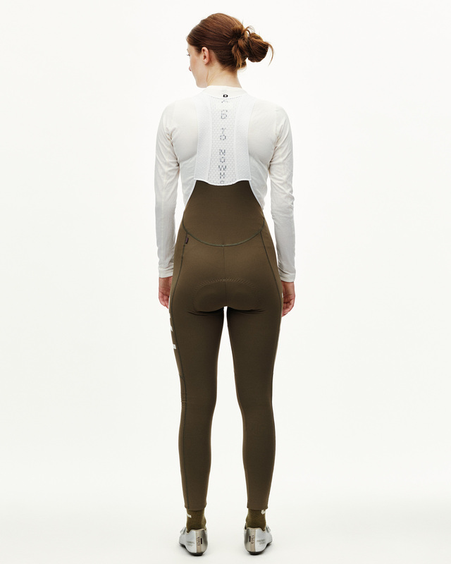 Pas Normal Studios Womens PAS S Mechanism Thermal Long Bibs - Dark Earth 
