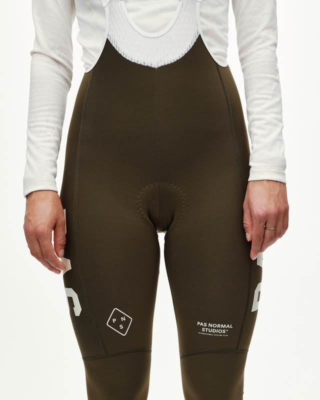 Pas Normal Studios Womens PAS S Mechanism Thermal Long Bibs - Dark Earth 