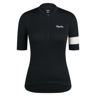 Rapha Women&#39;s Core Lightweight Jersey Black/White