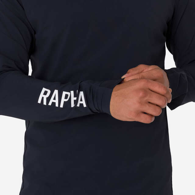 Rapha Trail Finale Windblock S Jersey - Black/White 