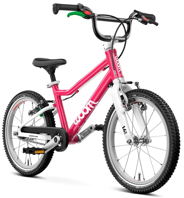 Woom Go 3 Automagic 16" Hot Pink 6,1kg, 4-6 år, 105-120cm 