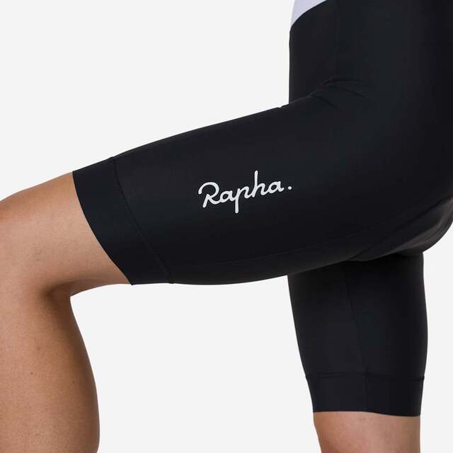 Rapha Womens Core Bib Shorts M 25 - Black/White 