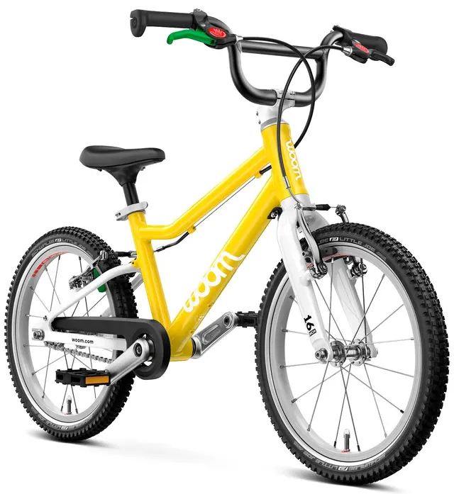 Woom Go 3 16" Yellow 5,7kg, 4-6 år, 105-120cm 
