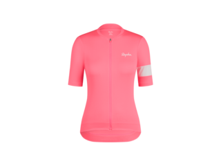 Rapha Core Women's Cycling Jersey Visibility Pink/White