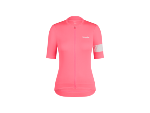 Rapha Core Women's Cycling Jersey Visibility Pink/White