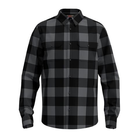 Fj&#228;llr&#228;ven &#214;Vik Heavy Flannel Shirt Black-Grey
