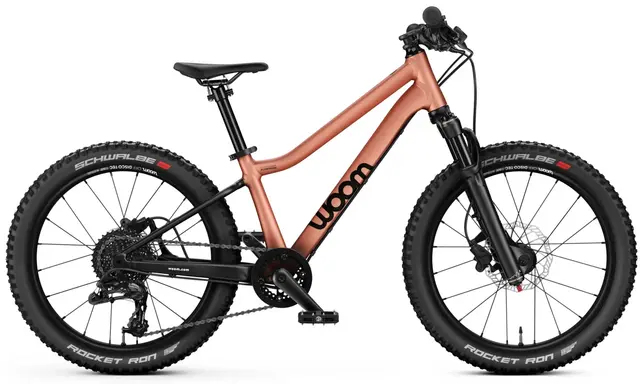 Woom OFF Air 4 20" Barnesykkel - Copper 9,0 kg, 6-8 år, 118-130cm 