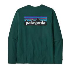Patagonia M&#180;S L/S P-6 Logo Resp. Tee L Casg Cascade Green