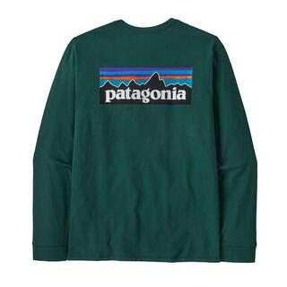 Patagonia M&#180;S L/S P-6 Logo Resp. Tee Casg Cascade Green