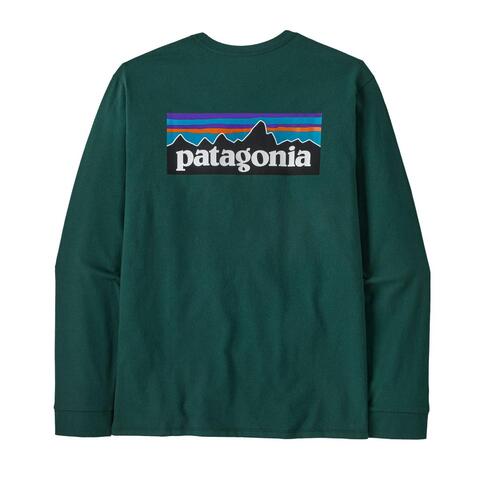 Patagonia M&#180;S L/S P-6 Logo Resp. Tee Casg Cascade Green