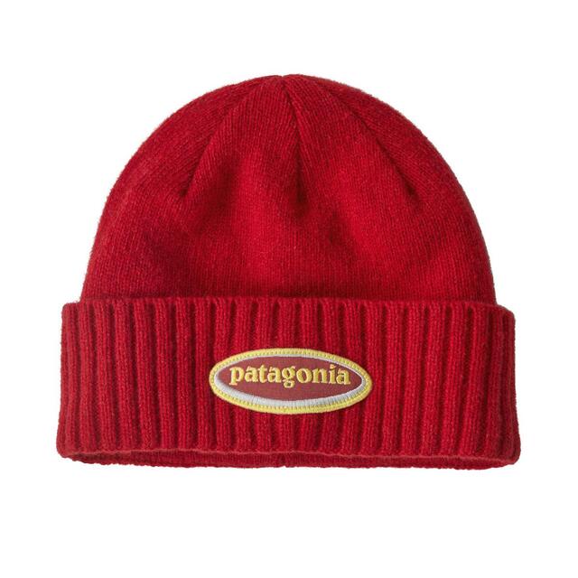 Patagonia Brodeo Beanie Olrd Oval Logo: Amanita Red 