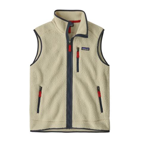 Patagonia M&#180;S Retro Pile Vest Pnsm Pelican W/Smolder Blue