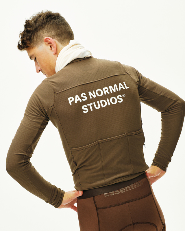 Pas Normal Studios Essential  S Long Sleeve Jersey - Ash Brown 