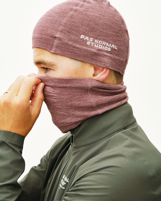 Pas Normal Studios Logo Merino Necktube Maroon 