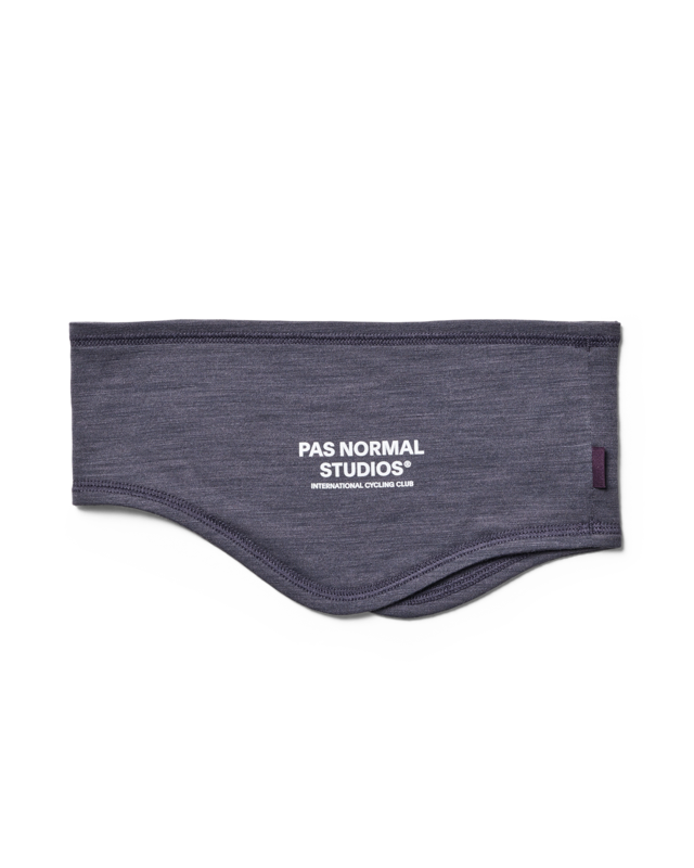 Pas Normal Studios Logo Merino Headband Steel 