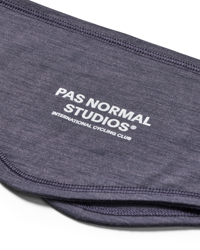Pas Normal Studios Logo Merino Headband Steel 