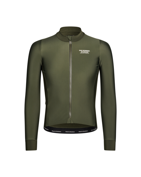 Pas Normal Studios Mechanism Thermal Long Sleeve Jersey - Dark Olive