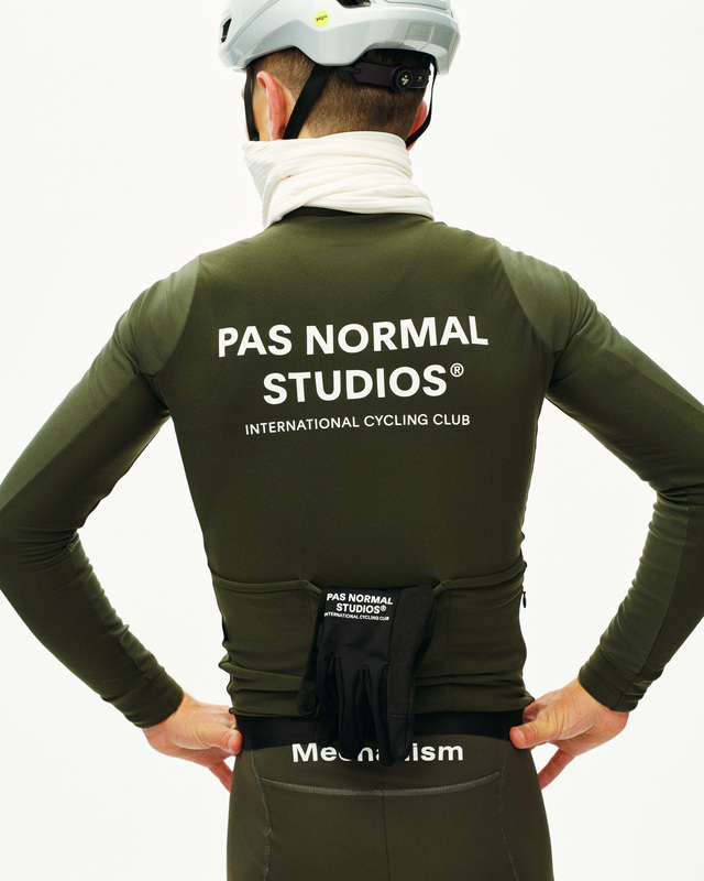 Pas Normal Studios Mechanism Thermal S Long Sleeve Jersey - Dark Olive 
