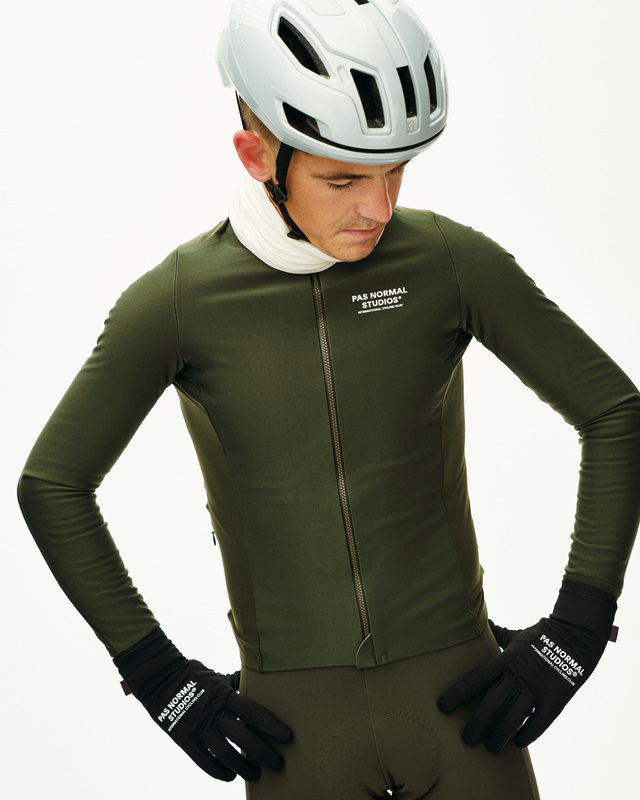 Pas Normal Studios Mechanism Thermal S Long Sleeve Jersey - Dark Olive 