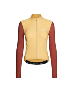 Pas Normal Studios Womens Mechanism S Long Sleeve Jersey - Camel/Maroon