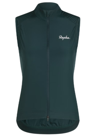 Rapha Core Women&#39;s Cycling Gilet Dark Green/White