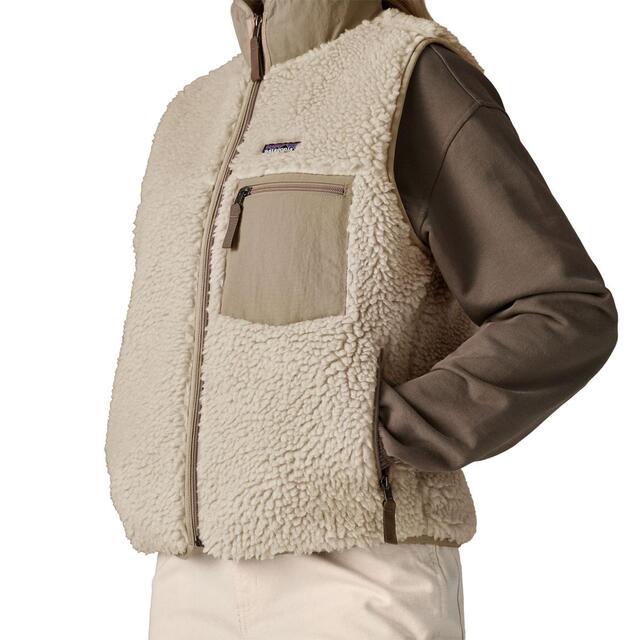 Patagonia Classic Retro-X Vest Dame M Natural 