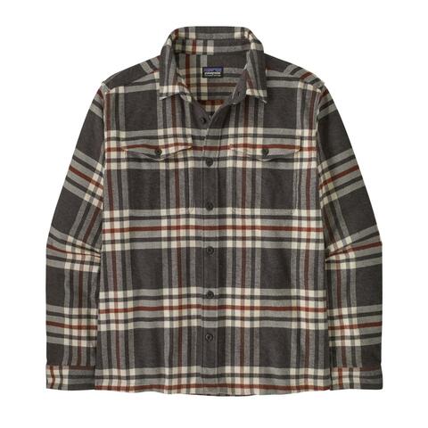 Patagonia Fjord Flannel Shirt Herre Cinb Catch: Ink Black