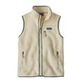 Patagonia Retro Pile Vest Dame  L Natural W/Ellwood Green
