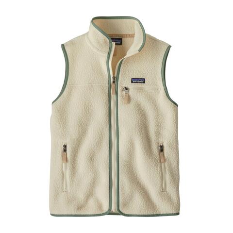 Patagonia Retro Pile Vest Dame Natural W/Ellwood Green