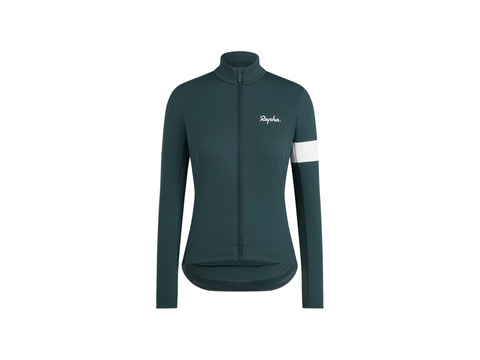 Rapha Core Winter Women&#39;s Cycling Jacket Dark Green/White