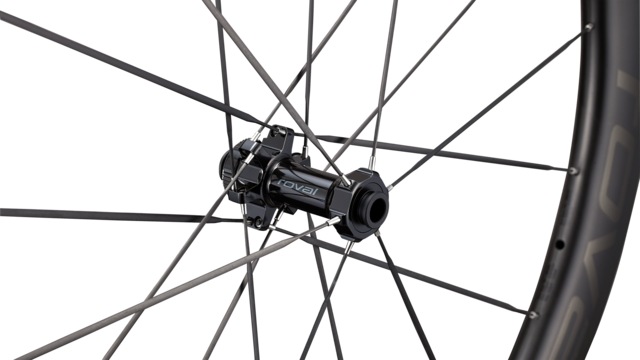 Roval Rapide CLX III - Front Satin Carbon/gloss Black 