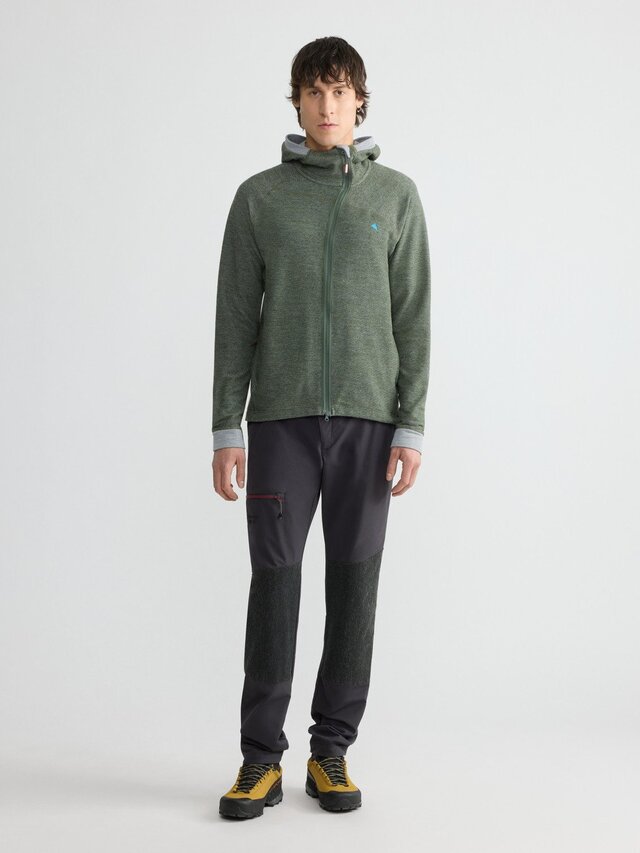 Klättermusen Hödur Hooded Zip Herre M Burnt Olive 