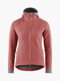 Klättermusen Hödur Hooded Zip Dame L Cherry Wood