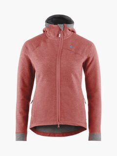 Kl&#228;ttermusen H&#246;dur Hooded Zip Dame Cherry Wood
