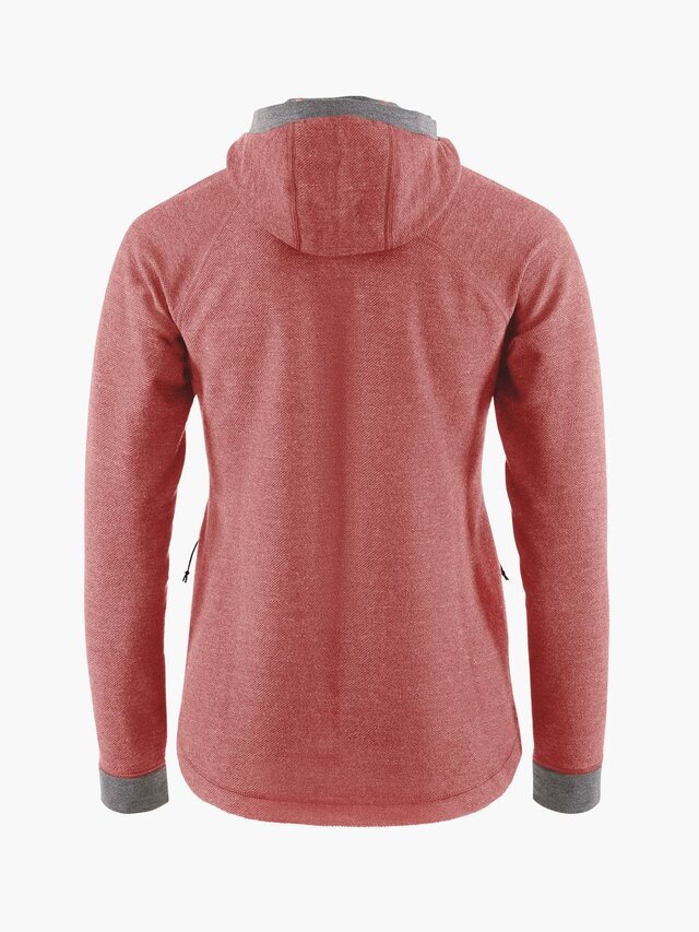 Klättermusen Hödur Hooded Zip Dame M Cherry Wood 