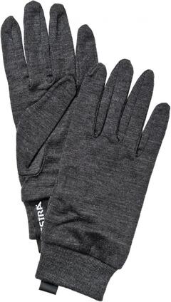 Hestra Merino Wool Liner Active 9 5 - Finger, Charcoal