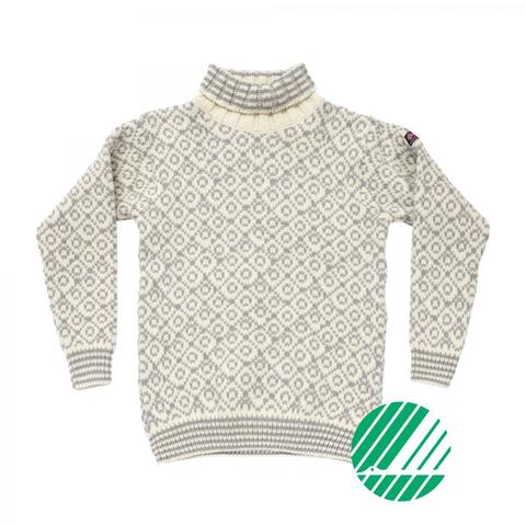 Devold Svalbard Wool High Neck Offwhite/Grey