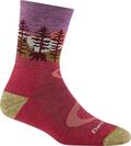 Darn Tough Northwoods Micro Crew Mw L W/Cushion (W), Cranberryb