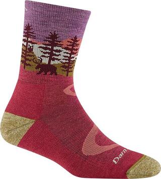 Darn Tough Northwoods Micro Crew Mw W/Cushion (W), Cranberryb