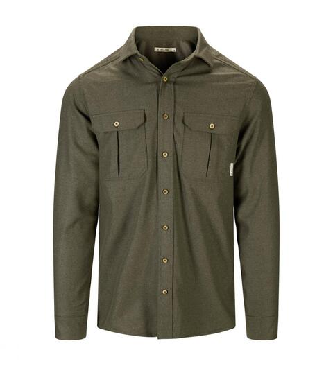 Aclima Reborn Woolshirt Herre Forest Melange