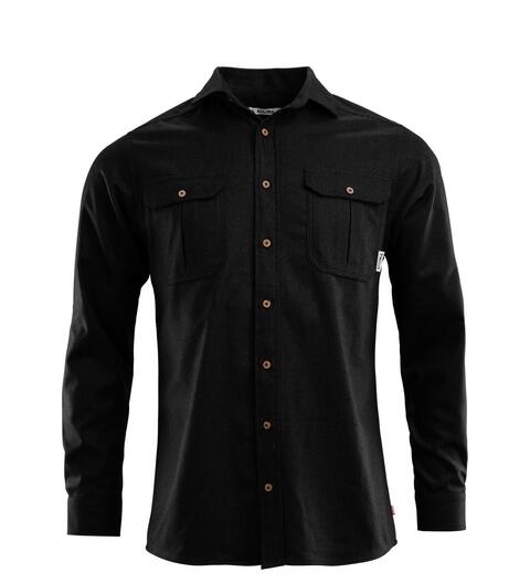Aclima Reborn Woolshirt Herre Dark Grey Melange