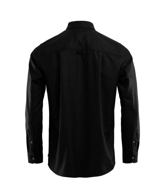 Aclima Reborn Woolshirt Herre L Dark Grey Melange 