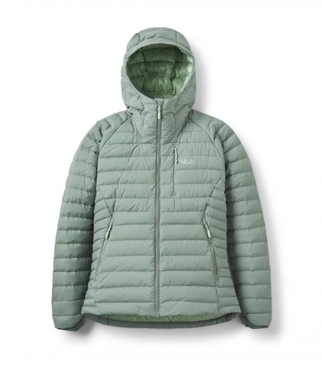 Rab Microlight Windstopper Hoody Dame 12 Dark Fig Green 